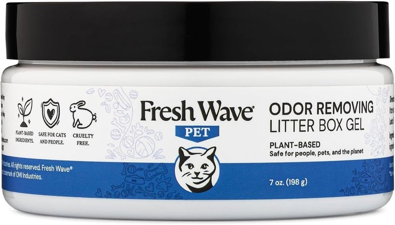 Fresh Wave Odor Removing Litter Box Gel, 7 oz. | Safer Pet Odor Eliminator for Home and Litter Box Area - Image 1